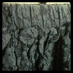 Black lace MINI SKIRT